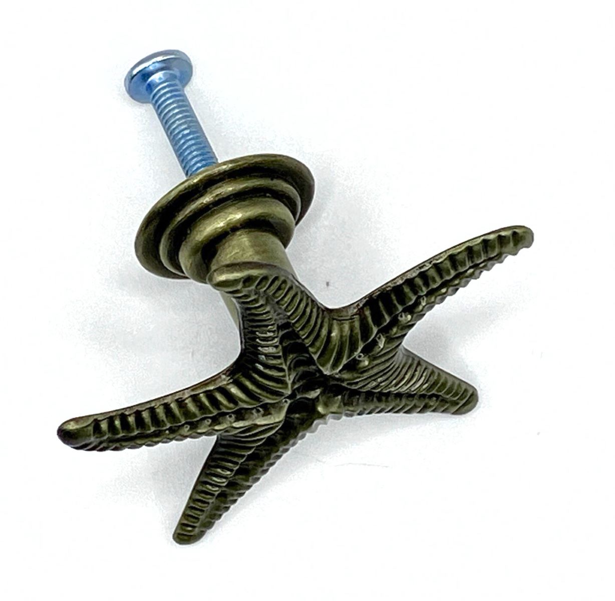 Bronze starfish knob with screw