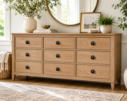 Round Floral Knob