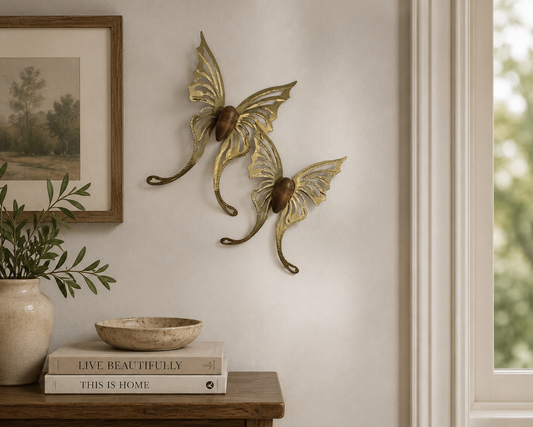 Vintage Home Interiors butterflies for wall display with classic cottage and garden-inspired charm