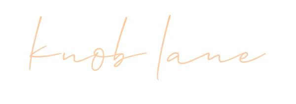 knob lane logo in coral