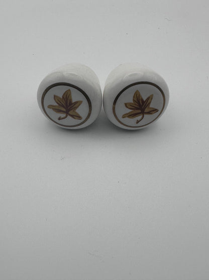 Vintage 1980's Maple Leaf Knobs, set of 2