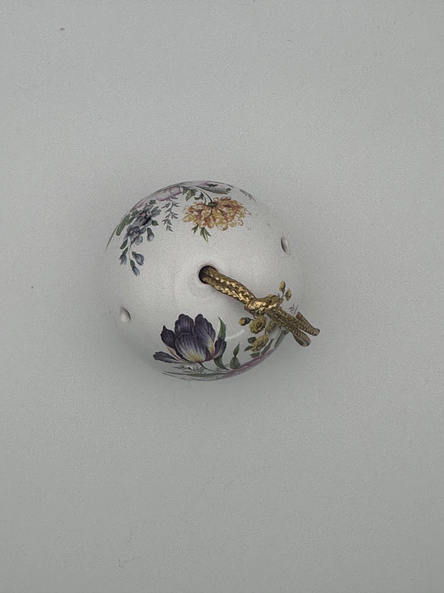 Vintage Bone China Pomander Ball by Sallie Robinson