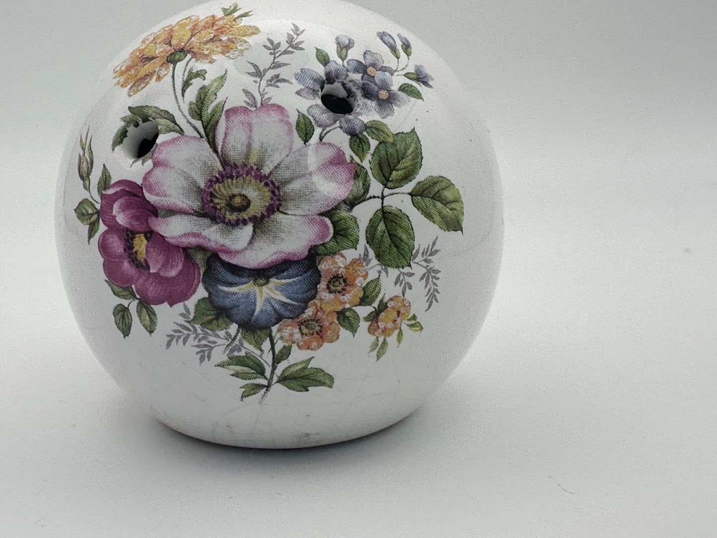 Vintage Bone China Pomander Ball by Sallie Robinson