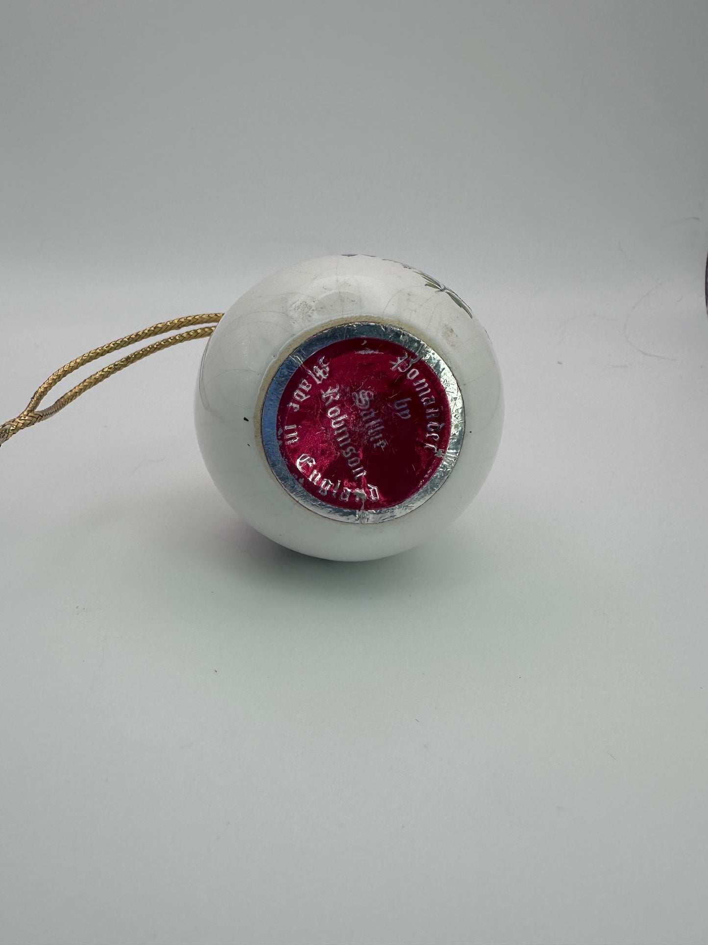 Vintage Bone China Pomander Ball by Sallie Robinson
