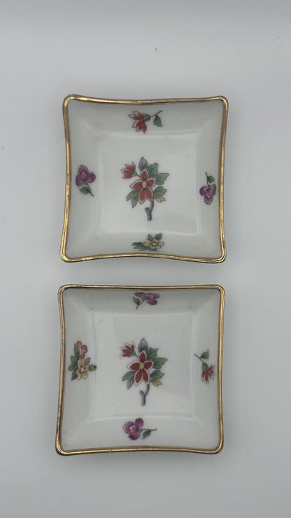 Vintage Limoges Trinket Trays, Set of 3