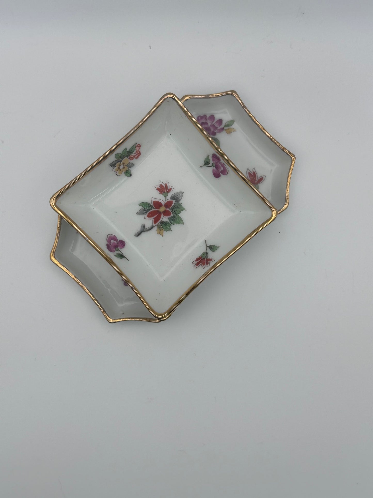 Vintage Limoges Trinket Trays, Set of 3