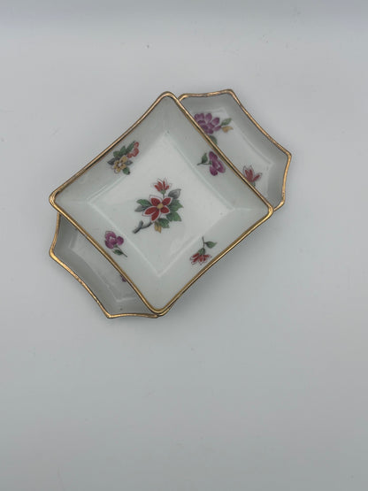 Vintage Limoges Trinket Trays, Set of 3