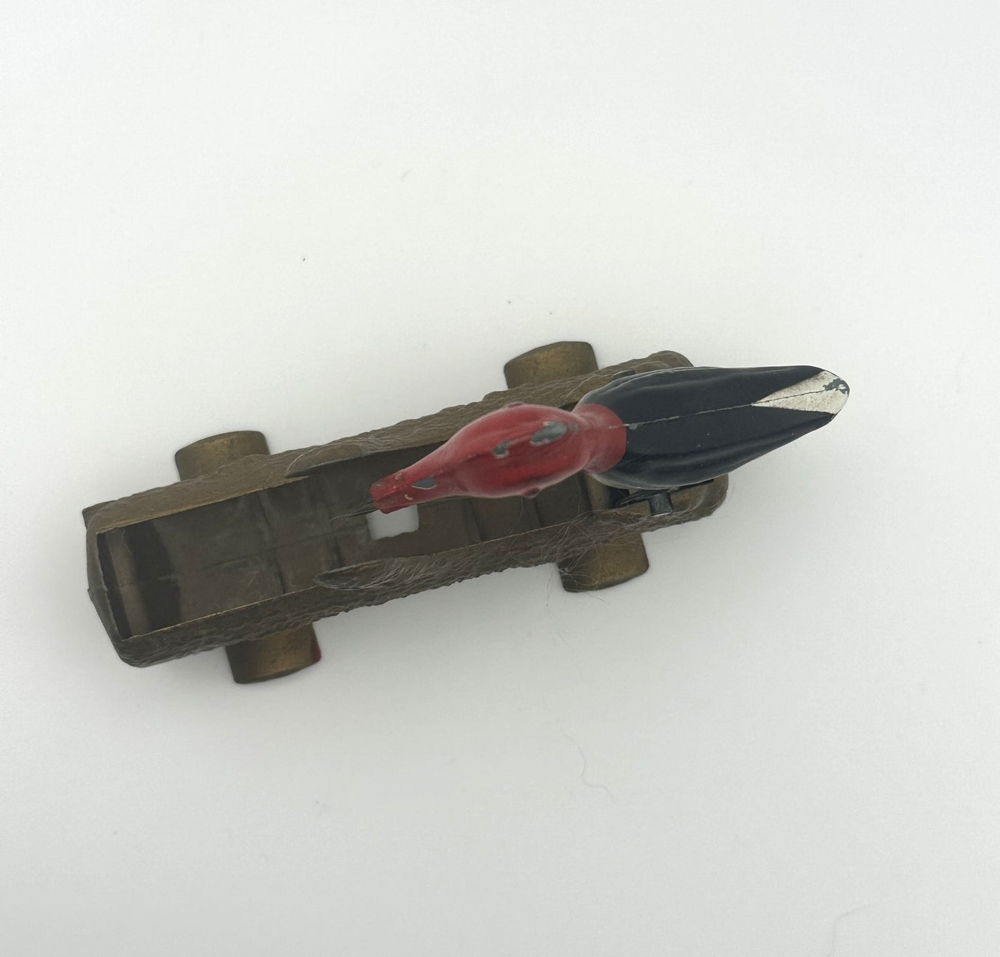 Vintage Cast Iron Woodpecker Toothpick Holder/Dispenser