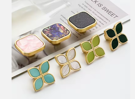 family of colorful knobs