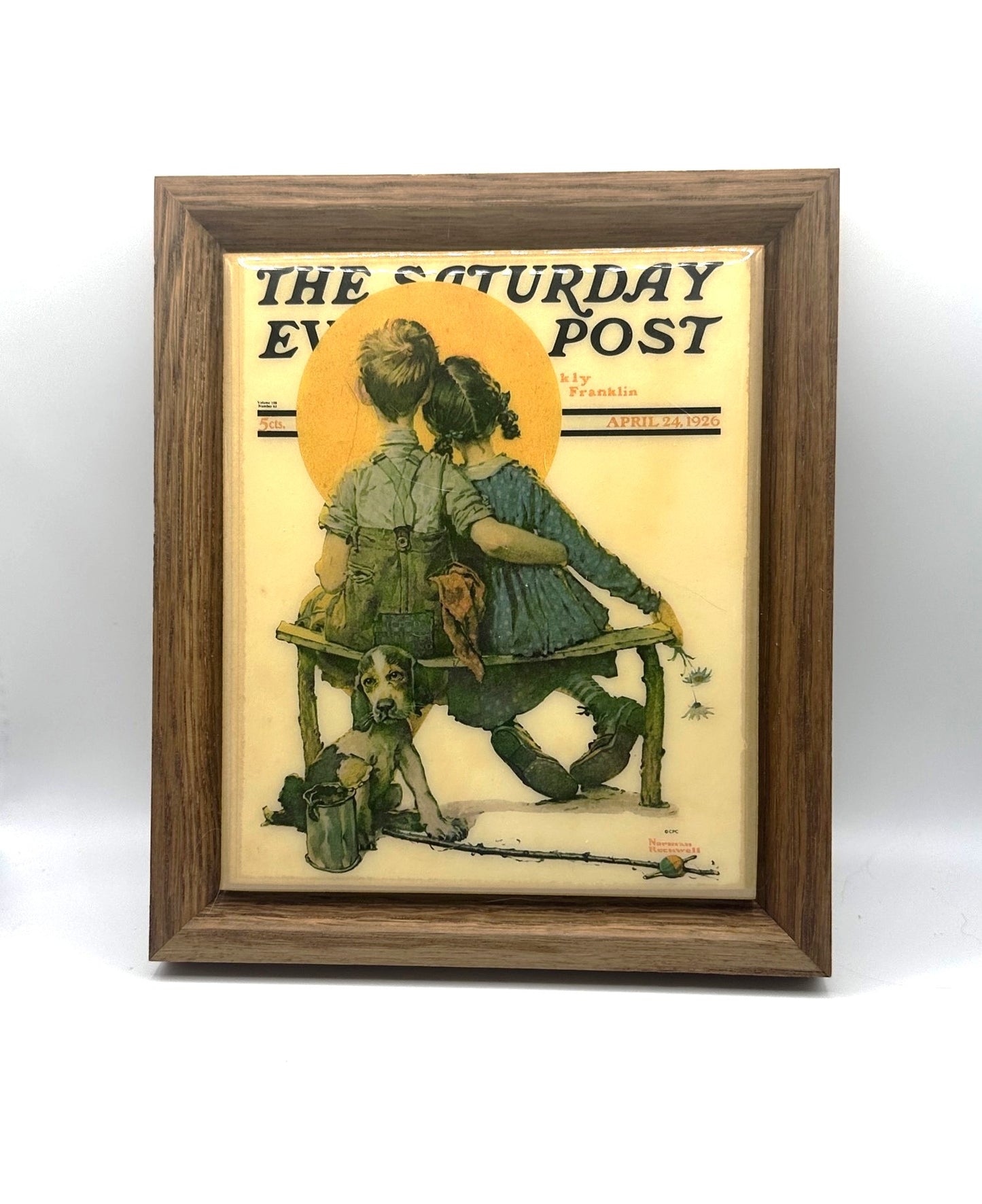 Vintage Norman Rockwell collectible artwork featuring iconic Americana imagery and timeless storytelling detail