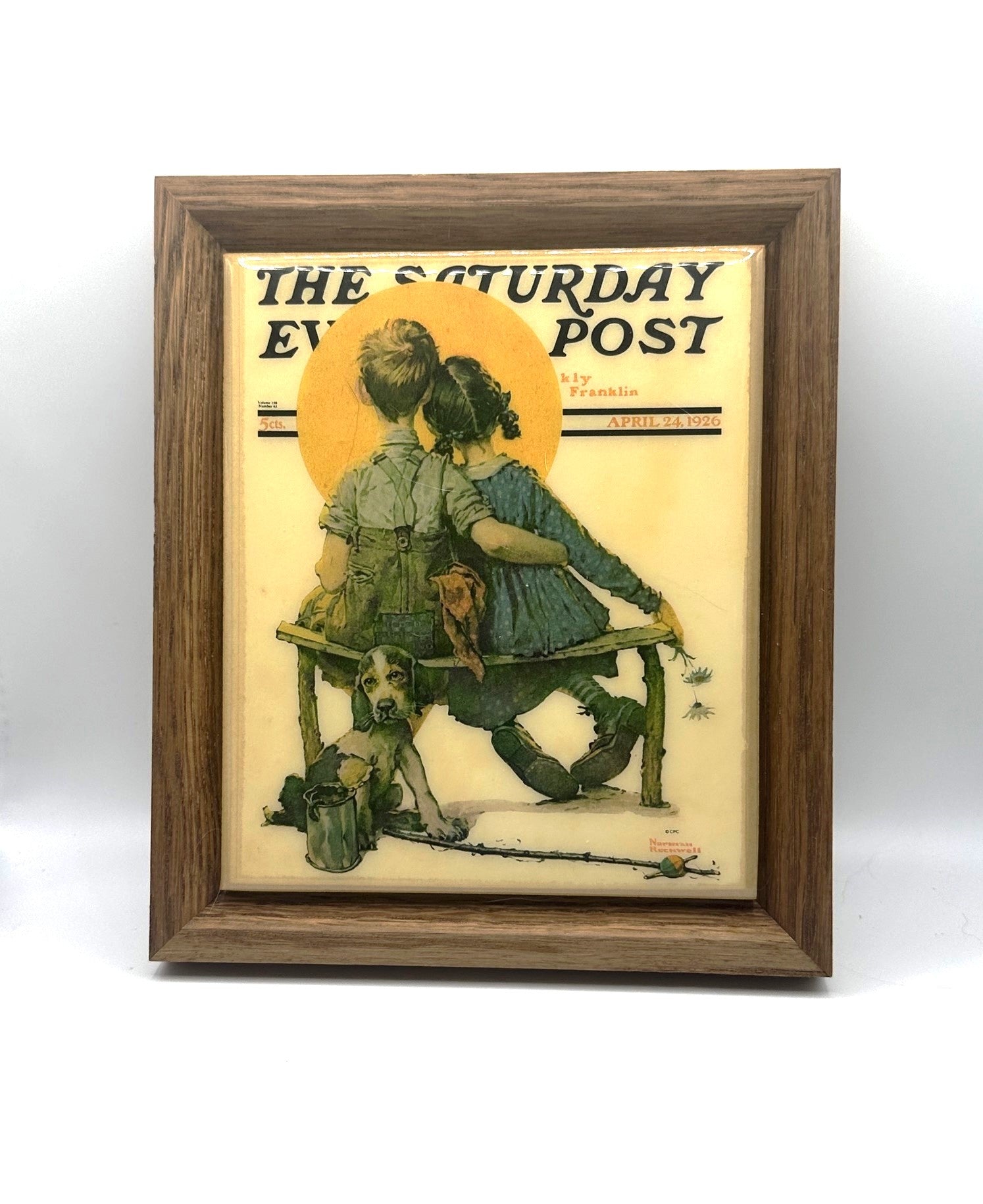 Vintage Norman Rockwell collectible artwork featuring iconic Americana imagery and timeless storytelling detail
