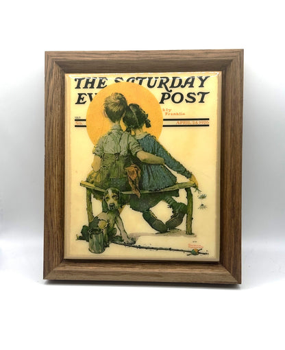Vintage Norman Rockwell collectible artwork featuring iconic Americana imagery and timeless storytelling detail