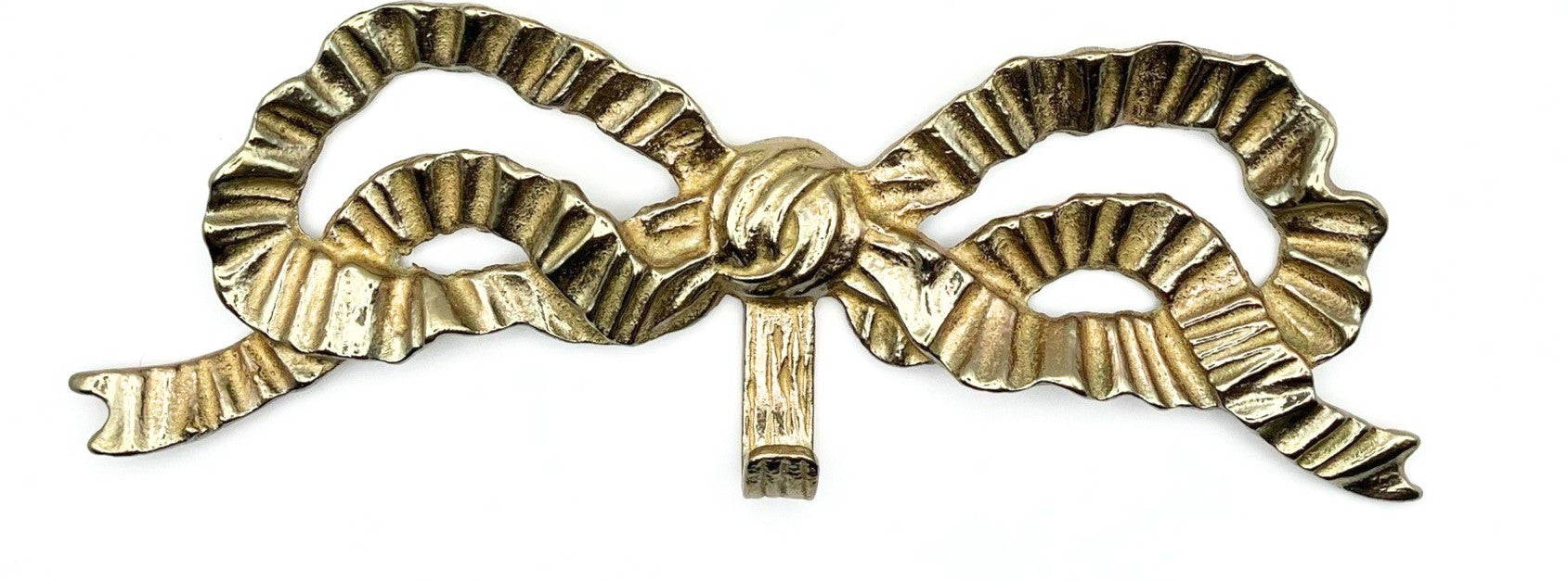 brass gold bow wall hook