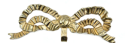 brass gold bow wall hook