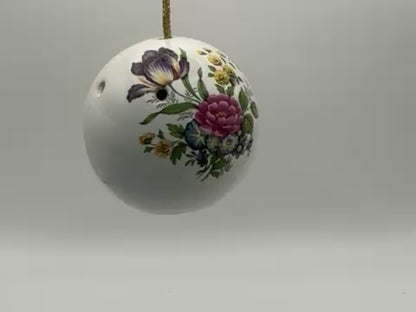 Vintage Bone China Pomander Ball by Sallie Robinson